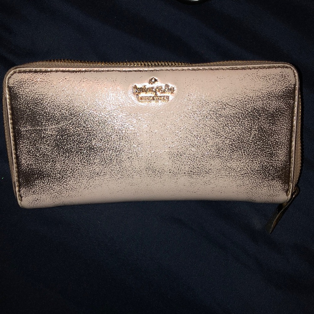 Kate Spade rose gold wallet